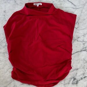 Reformation Scarlet Blouse